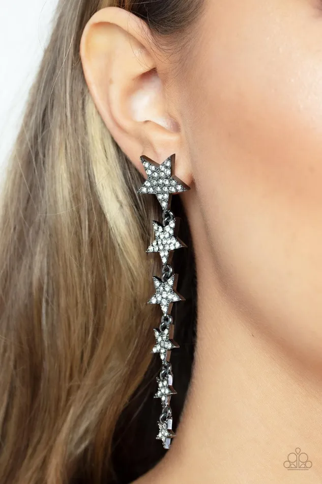 Earrings Paparazzi Accessories Americana Attitude Black Star Earrings Jewelry by Bretta Earrings Paparazzi Accessories Americana Attitude Black Star Earrings Jewelry by Bretta