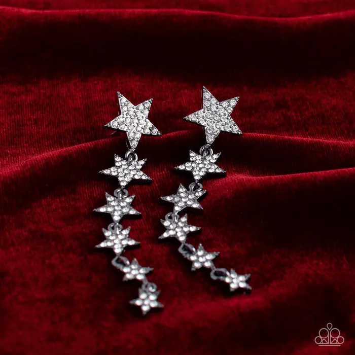 Earrings Paparazzi Accessories Americana Attitude Black Star Earrings Jewelry by Bretta