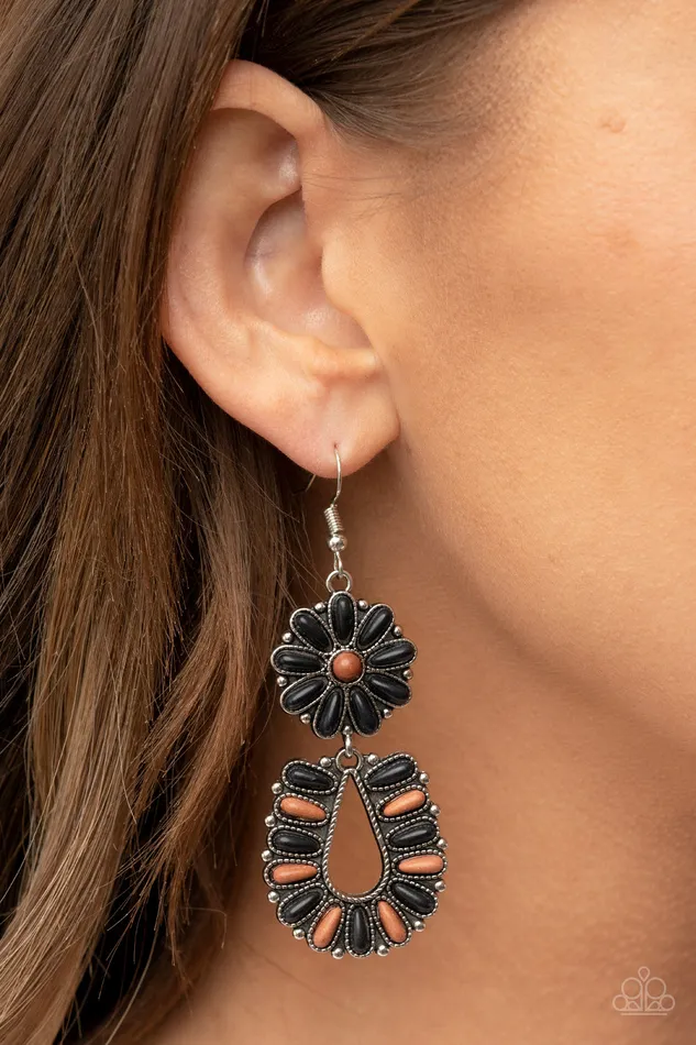 Earrings Paparazzi Accessories Badlands Eden Black Earrings Jewelry by Bretta