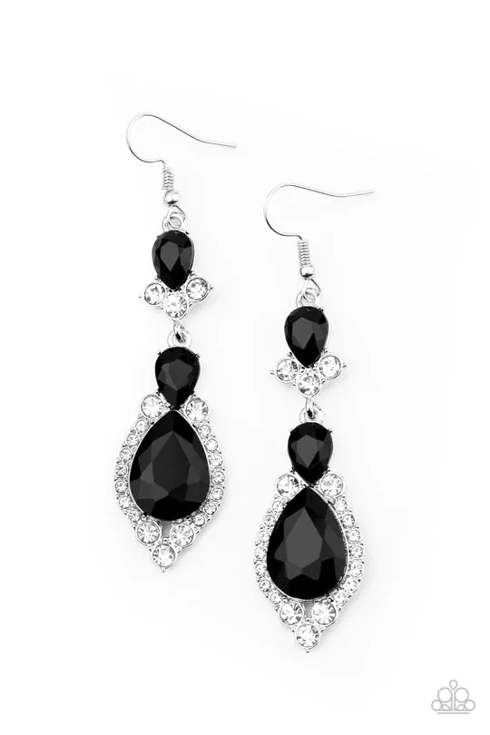 Earrings Paparazzi Accessories Fully Flauntable Black Earrings Jewelry by Bretta