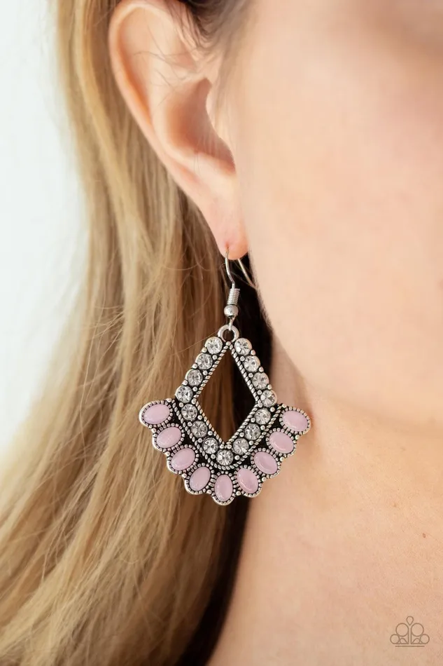 Earrings Paparazzi Accessories Just BEAM Happy Pink Earrings Jewelry by Bretta