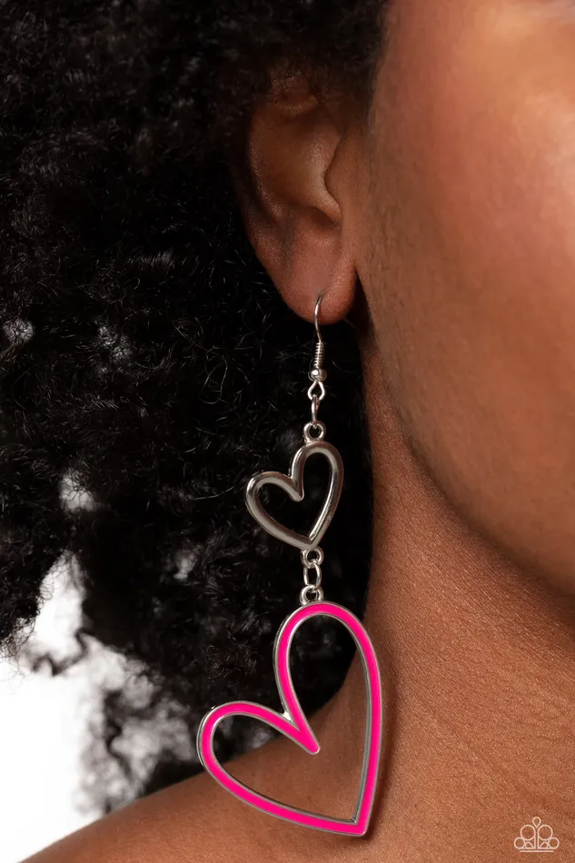 Earrings Paparazzi Accessories Pristine Pizzazz Pink Earrings Jewelry by Bretta
