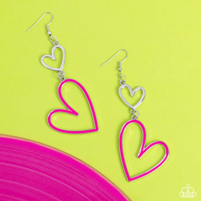 Earrings Paparazzi Accessories Pristine Pizzazz Pink Earrings Jewelry by Bretta