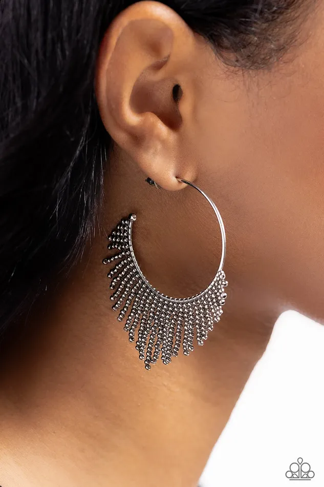 Earrings Tailored Tassel Silver Earrings Jewelry by Bretta Paparazzi Accessories Earrings Tailored Tassel Silver Earrings Jewelry by Bretta Paparazzi Accessories