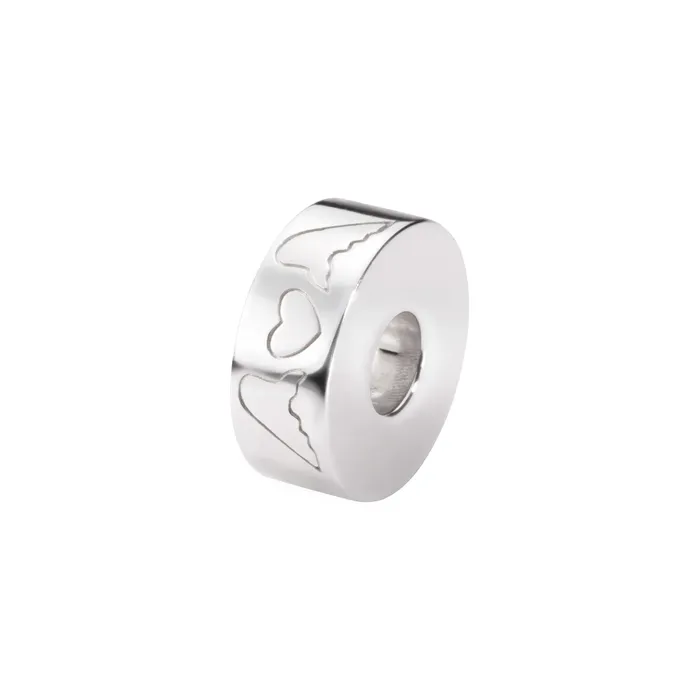 EverWith Charm Necklaces EverWith Selffill Round Winged Hearts Memorial Ashes Charm Bead EverWith Charm Necklaces EverWith Selffill Round Winged Hearts Memorial Ashes Charm Bead