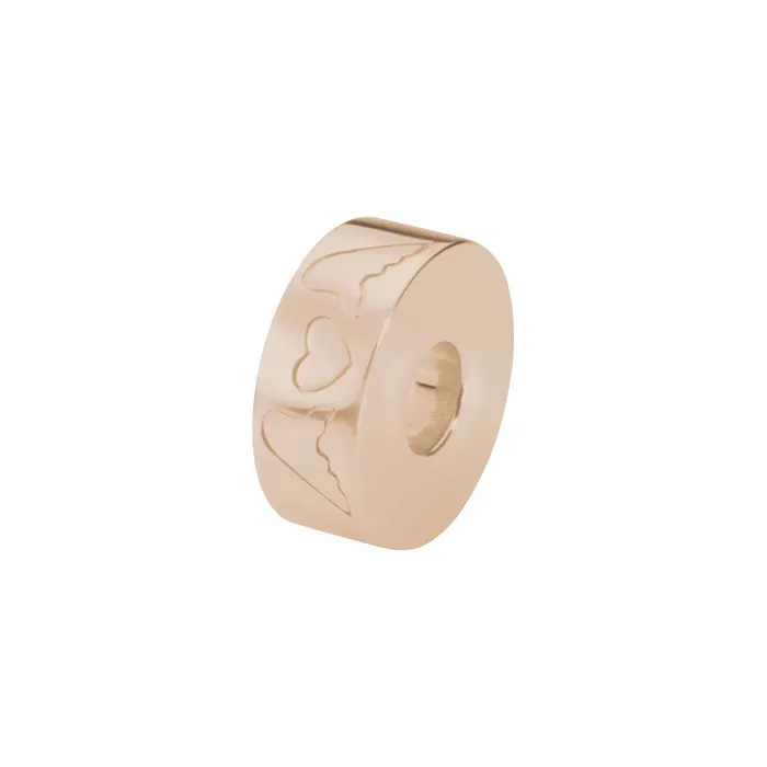 EverWith Charm Necklaces EverWith Selffill Round Winged Hearts Memorial Ashes Charm Bead