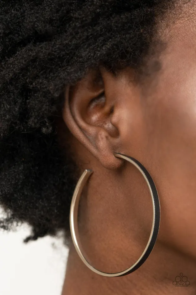 Fearless Flavor Black Earrings Jewelry by Bretta Paparazzi Accessories Earrings