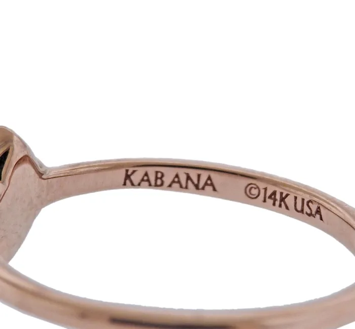Kabana Rings Kabana Rose Gold Mother of Pearl Diamond Ring