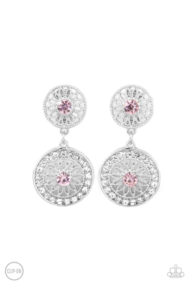Life of The Garden Party Pink Earrings Jewelry by Bretta Paparazzi Accessories Earrings