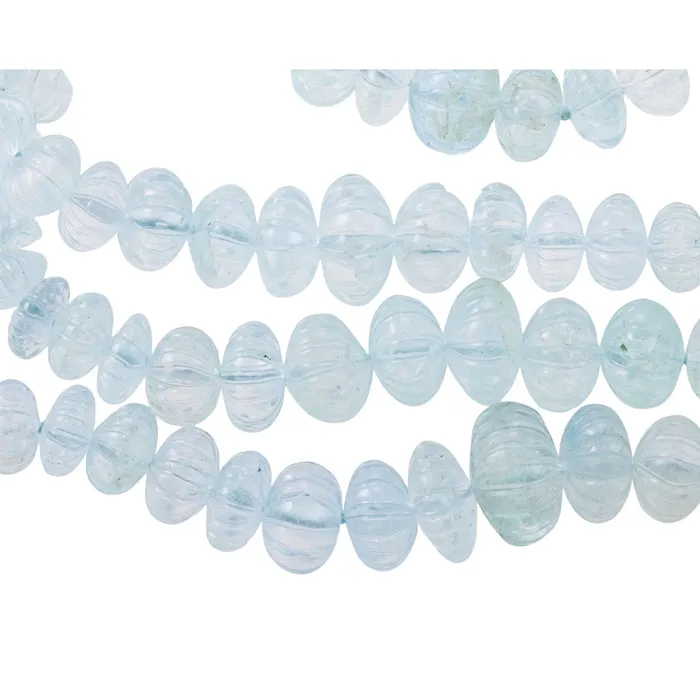 Mario Buccellati Gold Diamond Aquamarine Bead Necklace Buccellati Necklaces