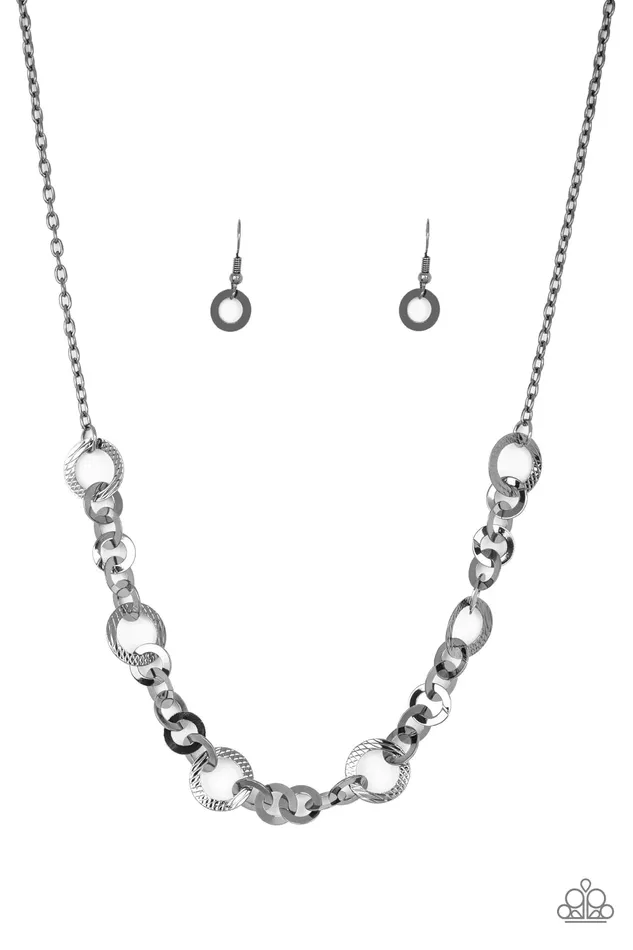 Move It On Over Black Necklace Jewelry by Bretta Paparazzi Accessories Necklaces