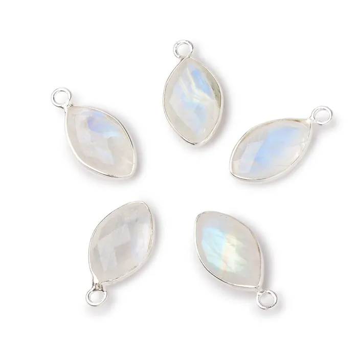 Necklaces Beadsofcambaycom 14x9mm Sterling Silver Bezel Rainbow Moonstone Faceted Marquise Pendant 1 piece Necklaces Beadsofcambaycom 14x9mm Sterling Silver Bezel Rainbow Moonstone Faceted Marquise Pendant 1 piece