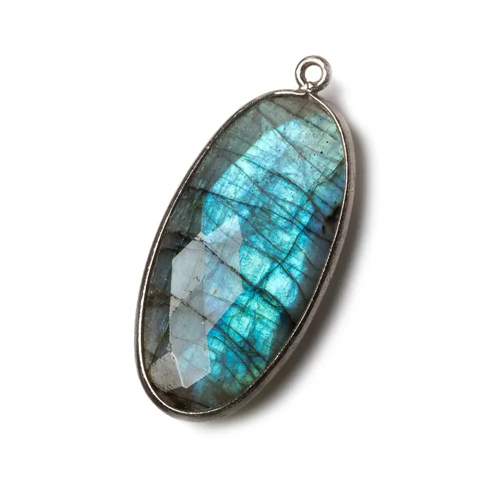 Necklaces Beadsofcambaycom 34x17mm Silver Bezel Labradorite Faceted Oval Pendant 1 piece Necklaces Beadsofcambaycom 34x17mm Silver Bezel Labradorite Faceted Oval Pendant 1 piece