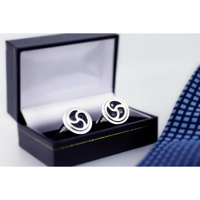Necklaces Erosmoon Unique BDSM Triskele Sterling Silver Cufflinks Handmade EyeCatching and Perfect for Formal or Casual Wear Necklaces Erosmoon Unique BDSM Triskele Sterling Silver Cufflinks Handmade EyeCatching and Perfect for Formal or Casual Wear