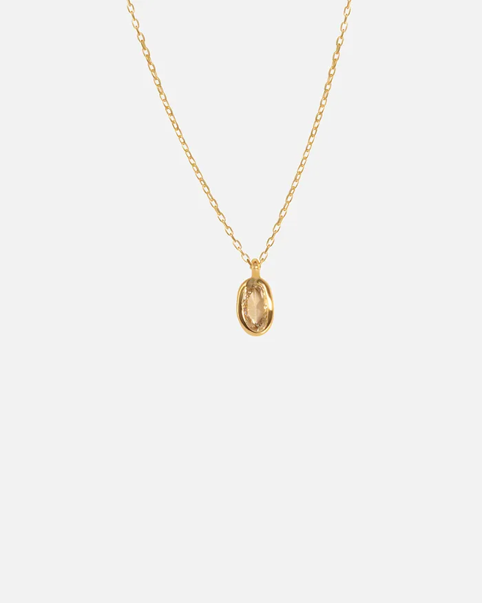 Necklaces Fitzgerald Jewelry Oval Rose Cut Diamond Pendant