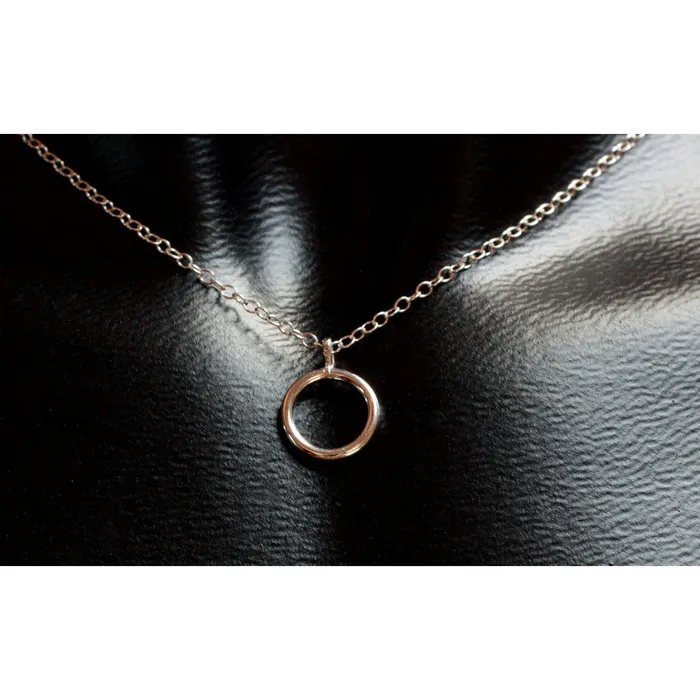 Necklaces Handmade Sterling Silver Day Collar with Discreet Petite Necklace and O Ring Versatile Unisex Design Erosmoon Necklaces Handmade Sterling Silver Day Collar with Discreet Petite Necklace and O Ring Versatile Unisex Design Erosmoon