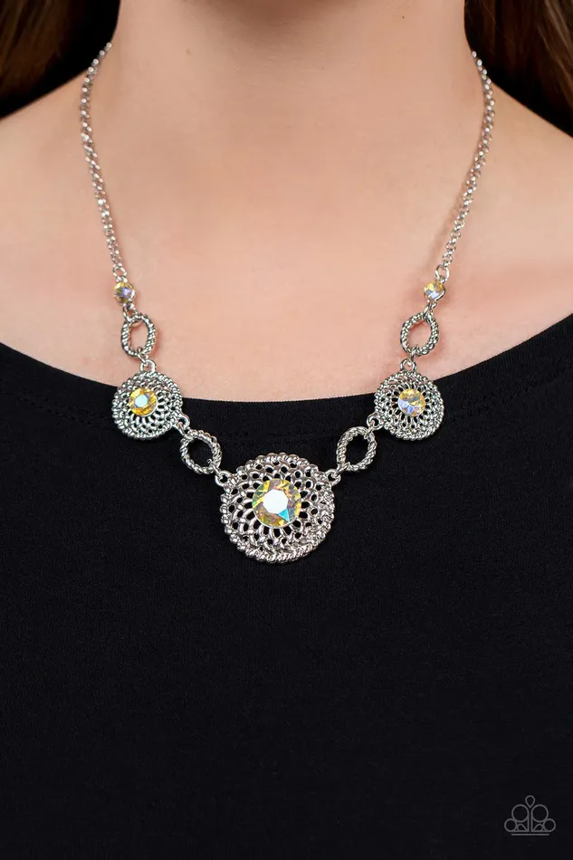 Necklaces Paparazzi Accessories Cosmic Cosmos Yellow Necklace Jewelry by Bretta Necklaces Paparazzi Accessories Cosmic Cosmos Yellow Necklace Jewelry by Bretta