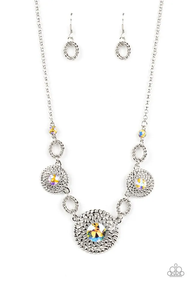 Necklaces Paparazzi Accessories Cosmic Cosmos Yellow Necklace Jewelry by Bretta