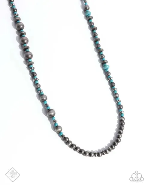 Necklaces Paparazzi Accessories Daring Desert Blue Necklace Jewelry by Bretta