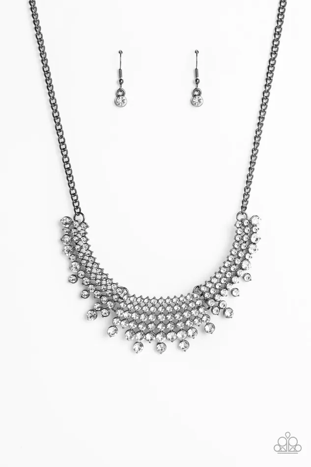 Necklaces Paparazzi Accessories Shimmering Song Black Necklace Jewelry by Bretta