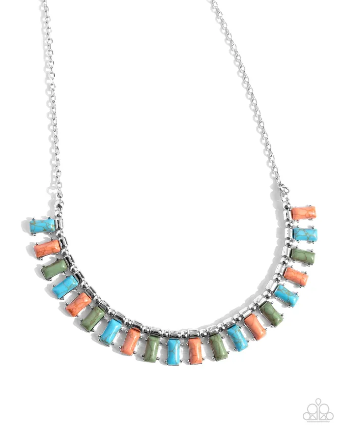 Necklaces Paparazzi Accessories Stony Shimmer Blue Necklace Jewelry by Bretta