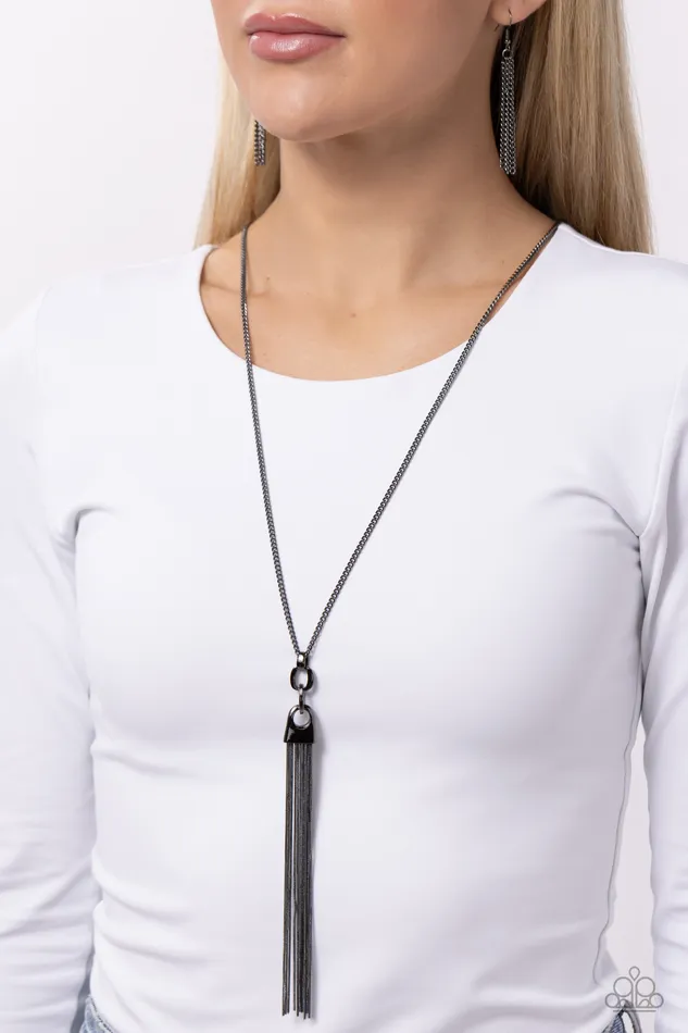 Necklaces Paparazzi Accessories The STRANDS of Time Black Necklace Jewelry by Bretta Necklaces Paparazzi Accessories The STRANDS of Time Black Necklace Jewelry by Bretta