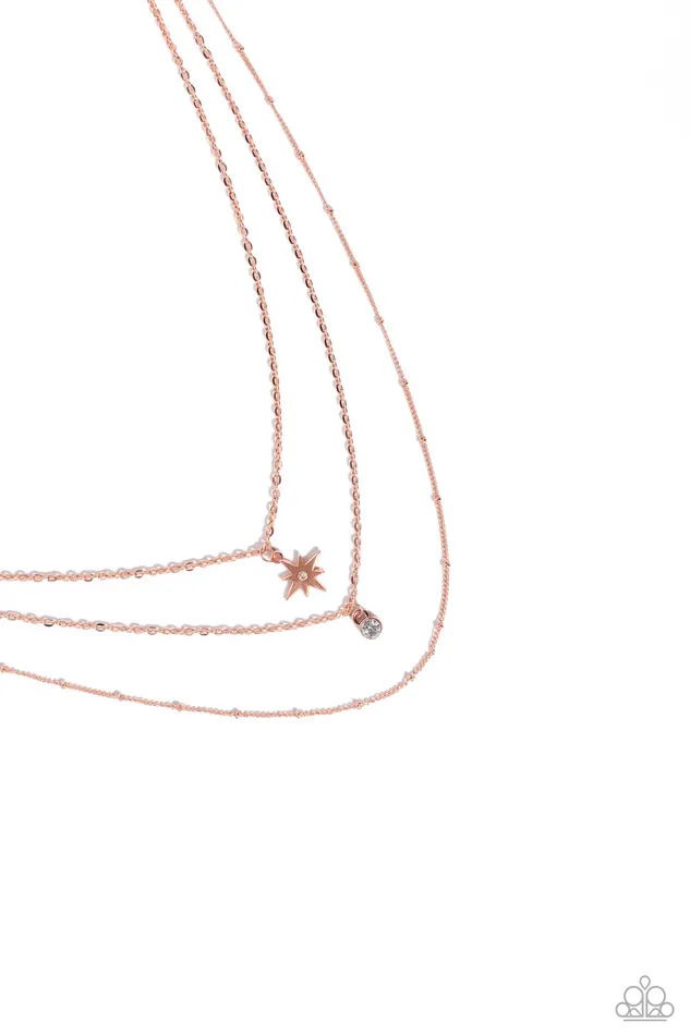 Necklaces Paparazzi Accessories Trendy Twinkle Copper Necklace Jewelry by Bretta