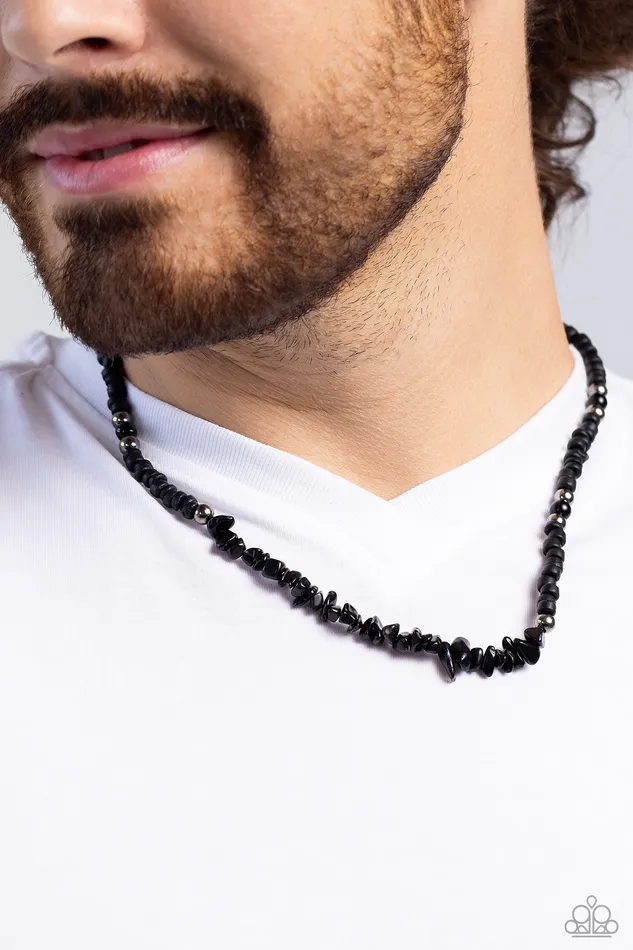 Necklaces Paparazzi Accessories Wild Woodcutter Black Urban Necklace Jewelry by Bretta Necklaces Paparazzi Accessories Wild Woodcutter Black Urban Necklace Jewelry by Bretta