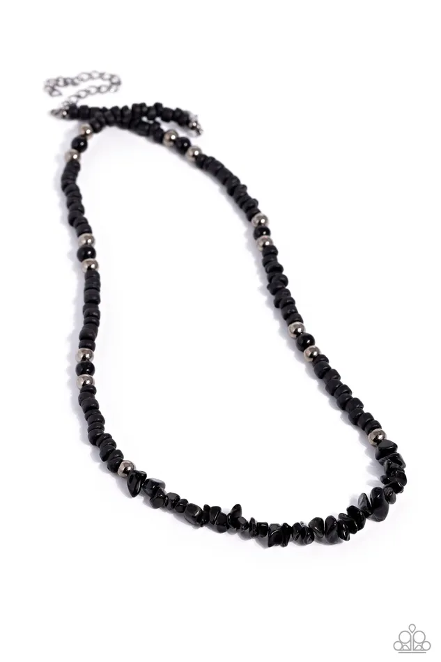 Necklaces Paparazzi Accessories Wild Woodcutter Black Urban Necklace Jewelry by Bretta