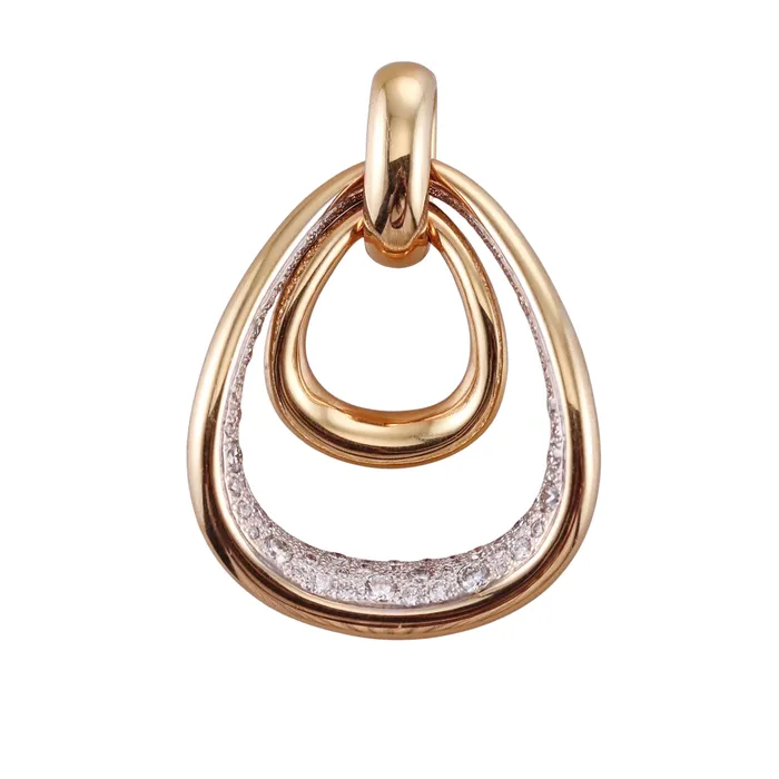 Necklaces Pomellato Fantina Diamond Rose Gold Pendant Pomellato