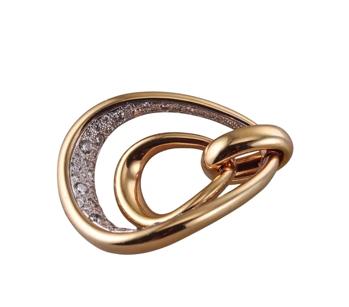 Necklaces Pomellato Fantina Diamond Rose Gold Pendant Pomellato