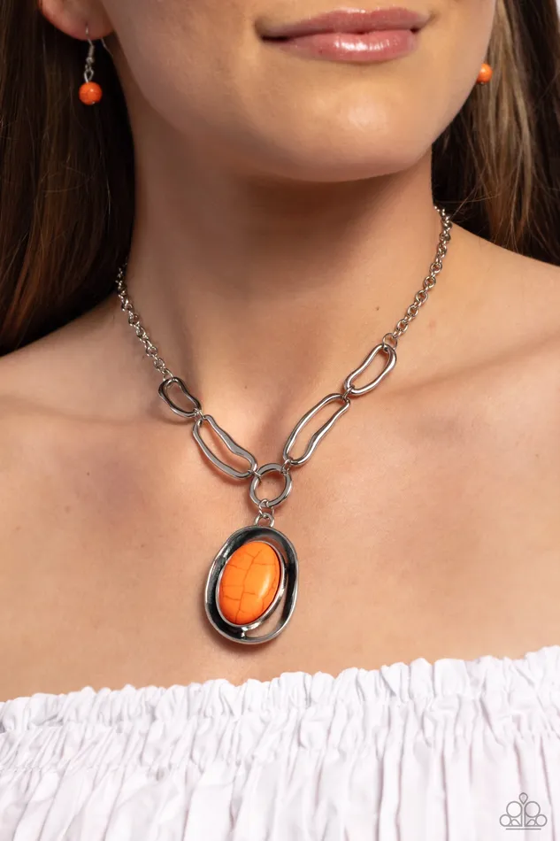 Necklaces Sandstone Stroll Orange Necklace Jewelry by Bretta Paparazzi Accessories Necklaces Sandstone Stroll Orange Necklace Jewelry by Bretta Paparazzi Accessories
