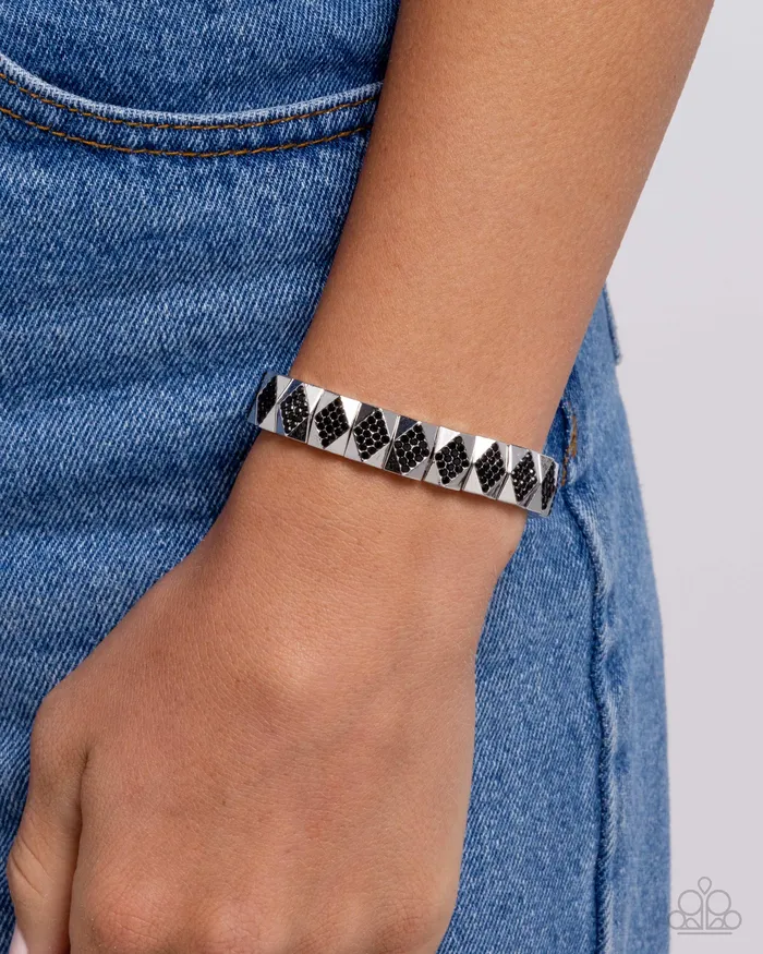 Ornate Outline Black Bracelet Jewelry by Bretta Paparazzi Accessories Bracelets Ornate Outline Black Bracelet Jewelry by Bretta Paparazzi Accessories Bracelets