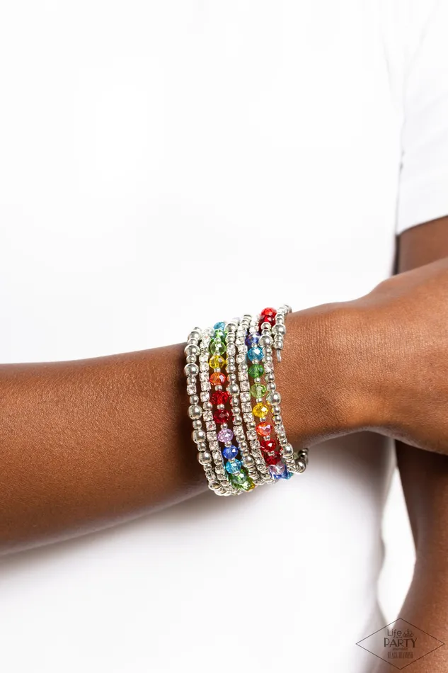 Paparazzi Accessories Bracelets ICE Knowing You Multi Coil Bracelet Jewelry by Bretta Paparazzi Accessories Bracelets ICE Knowing You Multi Coil Bracelet Jewelry by Bretta