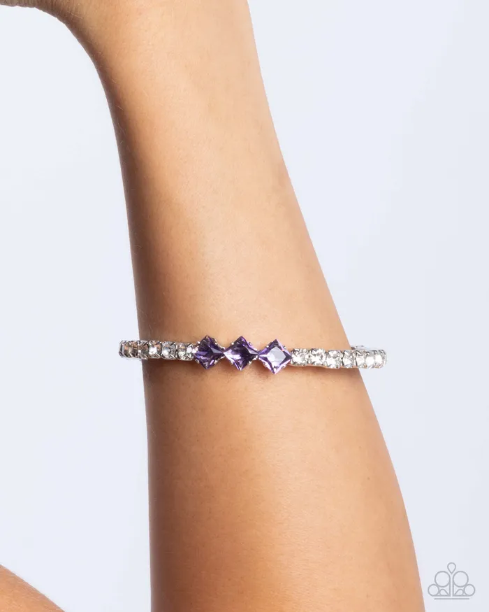 Paparazzi Accessories Bracelets Pointed Production Purple Bracelet Jewelry by Bretta Paparazzi Accessories Bracelets Pointed Production Purple Bracelet Jewelry by Bretta