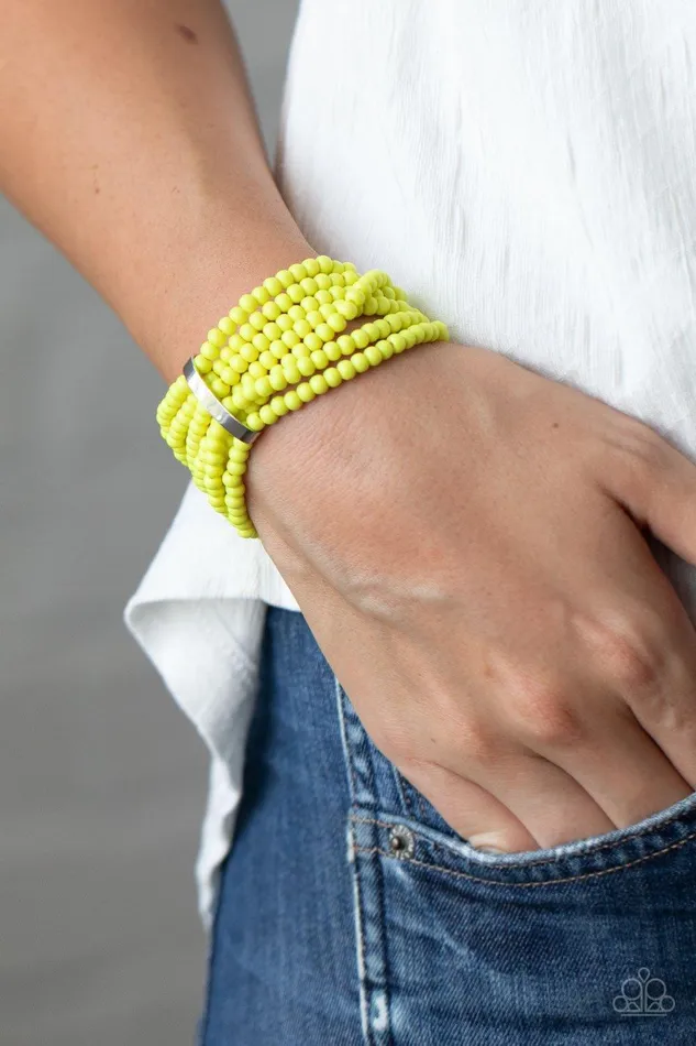 Paparazzi Accessories Bracelets Thank Me LAYER Yellow Bracelet Jewelry by Bretta Paparazzi Accessories Bracelets Thank Me LAYER Yellow Bracelet Jewelry by Bretta