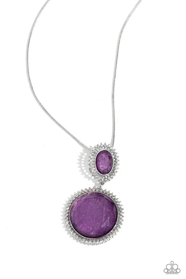 Paparazzi Accessories Castle Cadenza Purple Necklace Jewelry by Bretta Necklaces