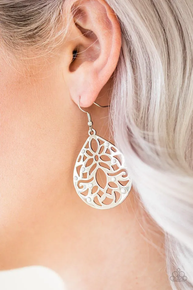 Paparazzi Accessories Earrings Casually Coachella White Earrings Jewelry by Bretta Paparazzi Accessories Earrings Casually Coachella White Earrings Jewelry by Bretta