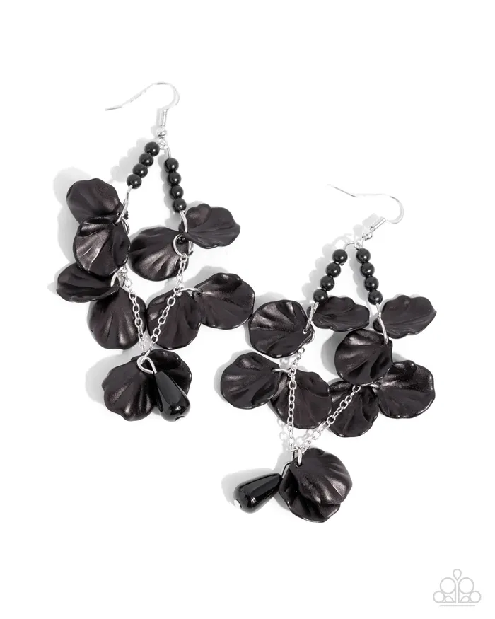 Paparazzi Accessories Earrings Coastal Century Black Earrings Jewelry by Bretta