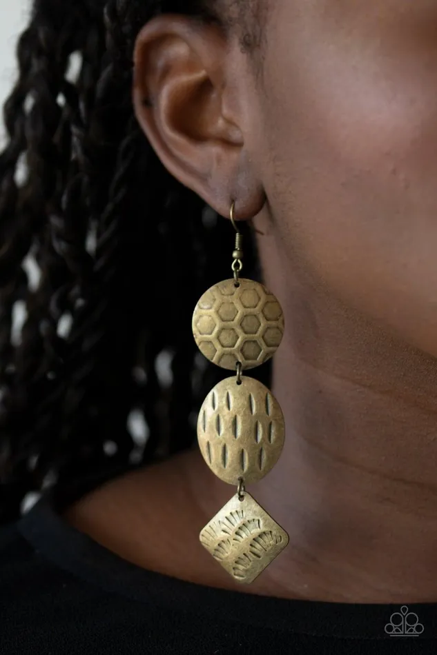 Paparazzi Accessories Earrings Mixed Movement Brass Earrings Jewelry by Bretta