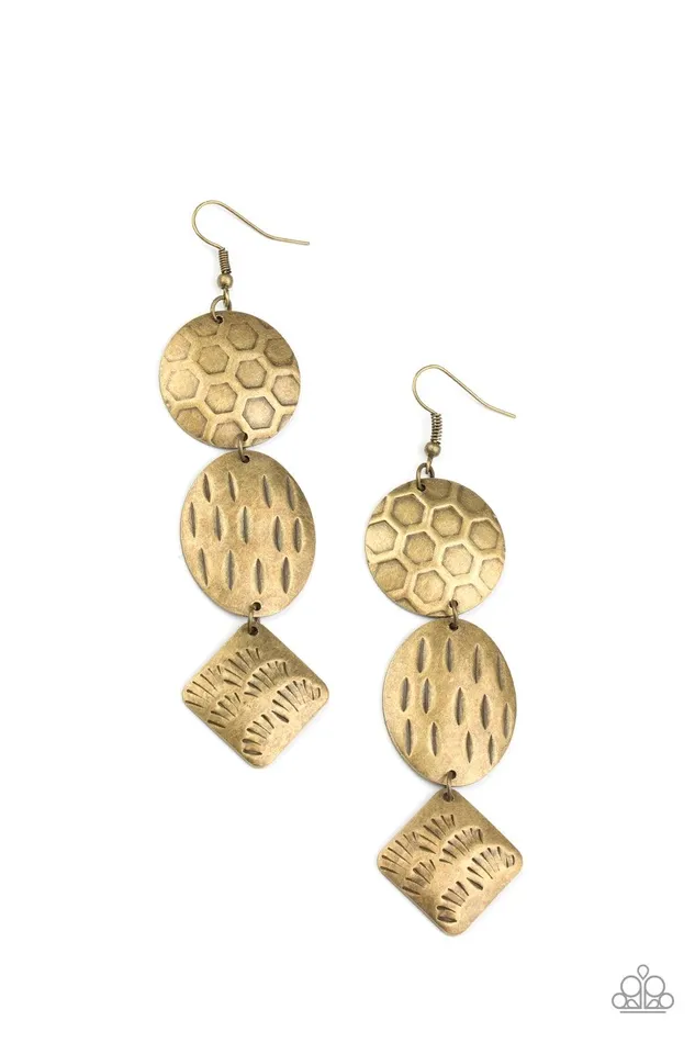 Paparazzi Accessories Earrings Mixed Movement Brass Earrings Jewelry by Bretta