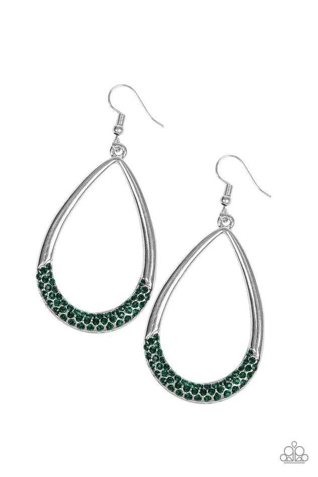 Paparazzi Accessories Earrings Take A Dip Green Earrings Jewelry by Bretta
