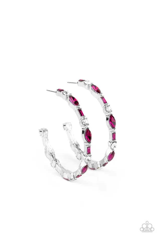 Paparazzi Accessories Earrings There Goes The Neighborhood Pink Earrings Jewelry by Bretta