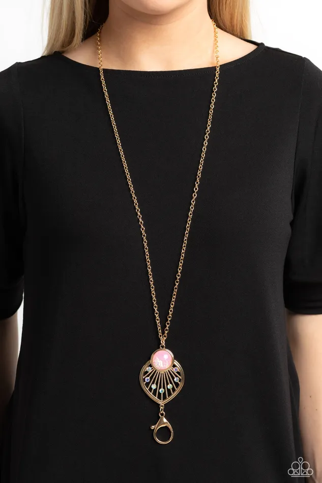 Paparazzi Accessories Necklaces Celestial Charisma Gold Lanyard Necklace Jewelry by Bretta Paparazzi Accessories Necklaces Celestial Charisma Gold Lanyard Necklace Jewelry by Bretta