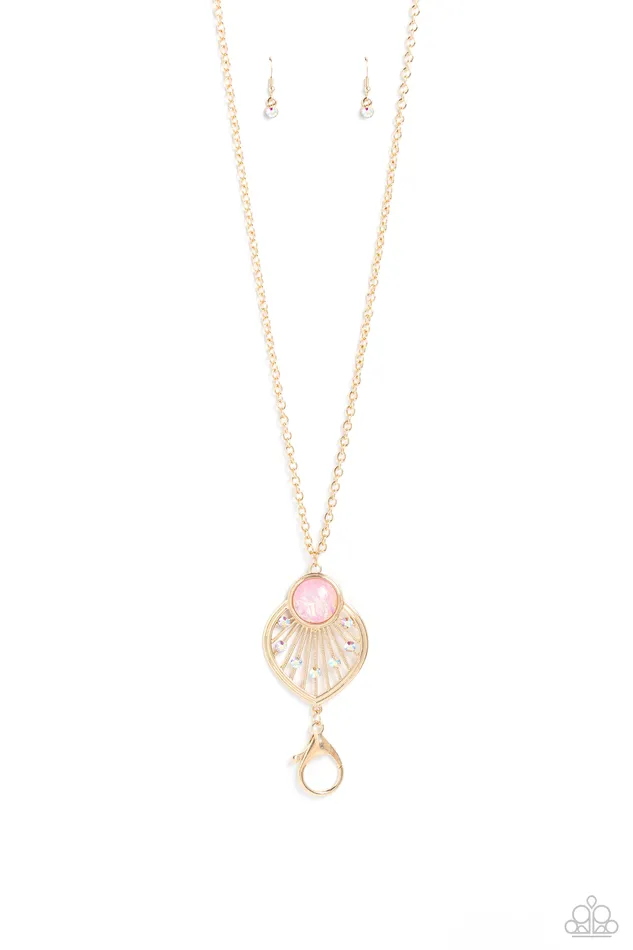 Paparazzi Accessories Necklaces Celestial Charisma Gold Lanyard Necklace Jewelry by Bretta