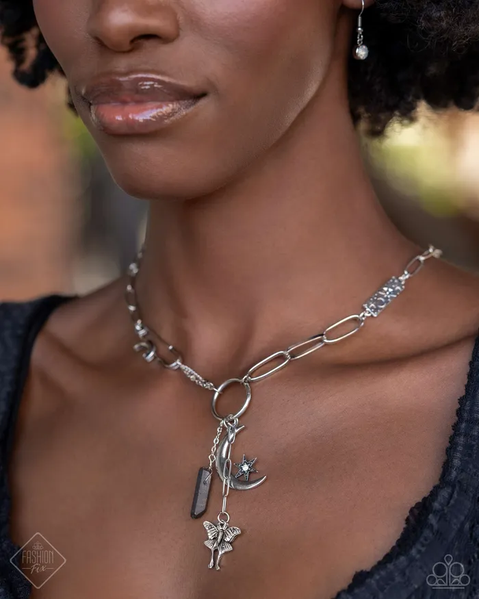 Paparazzi Accessories Necklaces Celestial Confidence Silver Necklace Jewelry by Bretta Paparazzi Accessories Necklaces Celestial Confidence Silver Necklace Jewelry by Bretta