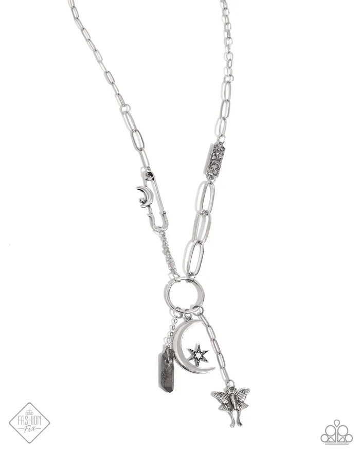 Paparazzi Accessories Necklaces Celestial Confidence Silver Necklace Jewelry by Bretta