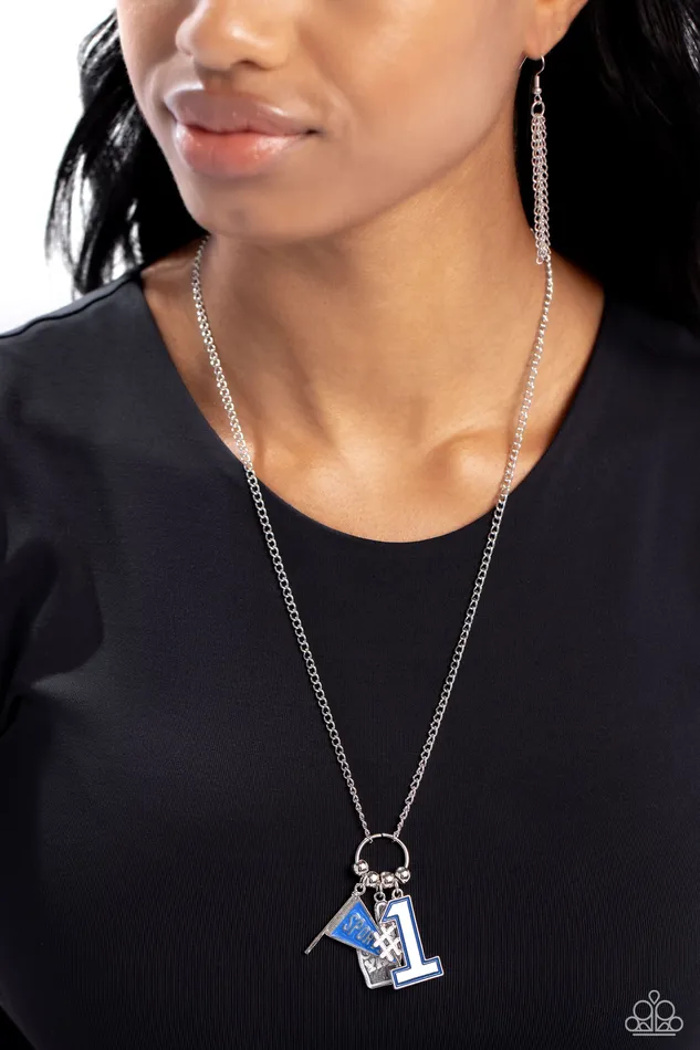 Paparazzi Accessories Necklaces Cheering Section Blue Necklace Jewelry by Bretta Paparazzi Accessories Necklaces Cheering Section Blue Necklace Jewelry by Bretta
