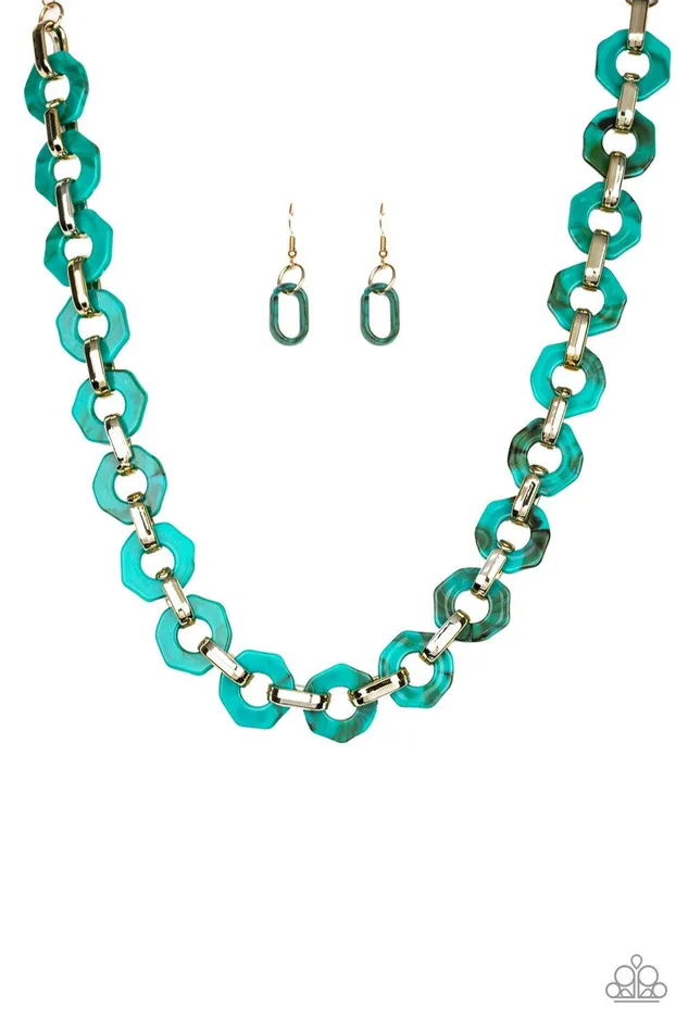 Paparazzi Accessories Necklaces Fashionista Fever Blue Necklace Jewelry by Bretta
