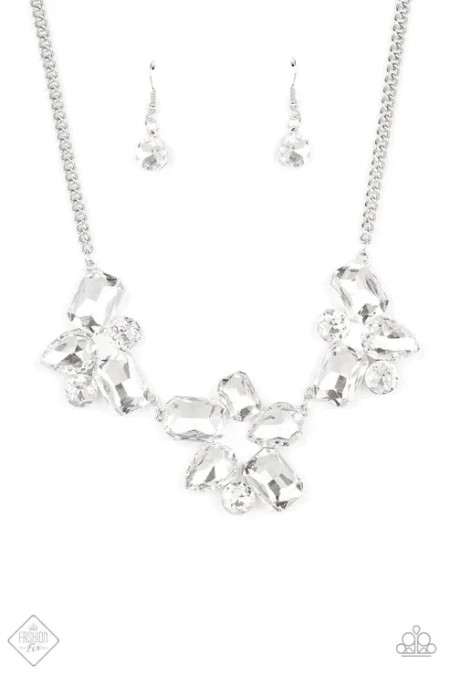 Paparazzi Accessories Necklaces Galactic Goddess White Necklace Jewelry by Bretta